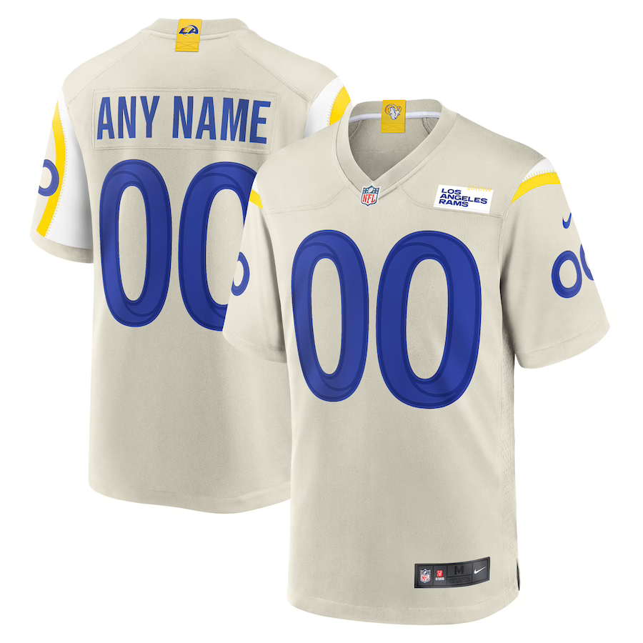 Custom Los Angeles Rams Bone Game Jerseys