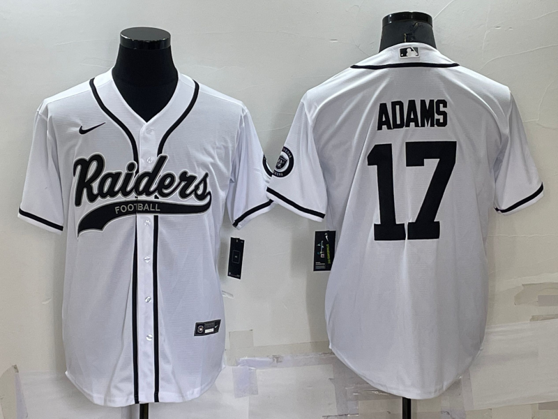 Men's Las Vegas Raiders Davante Adams #17 White Game Jerseys Joint Edition