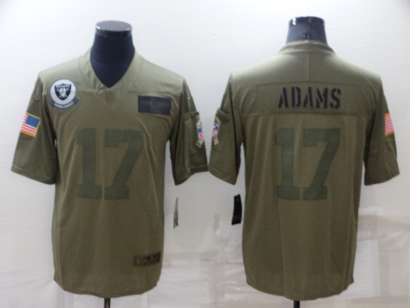 Men's Las Vegas Raiders Davante Adams #17 Brown Game Jerseys