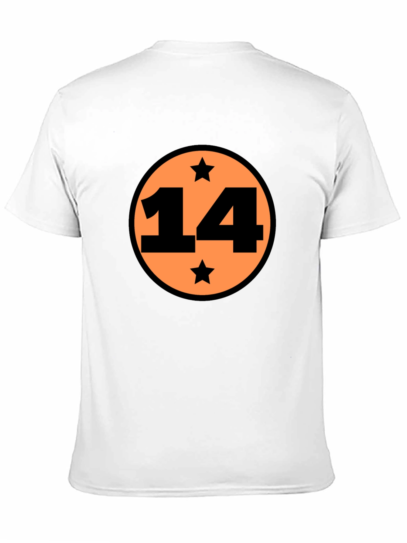 Dragonball Inspired Black T-Shirt with Number 14 Design