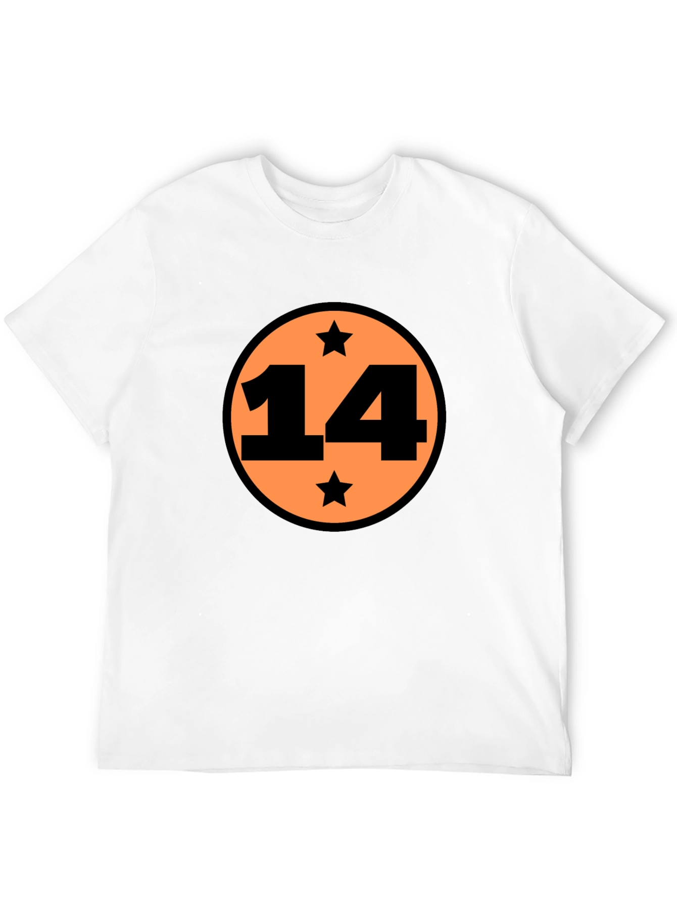 Dragonball Inspired Black T-Shirt with Number 14 Design