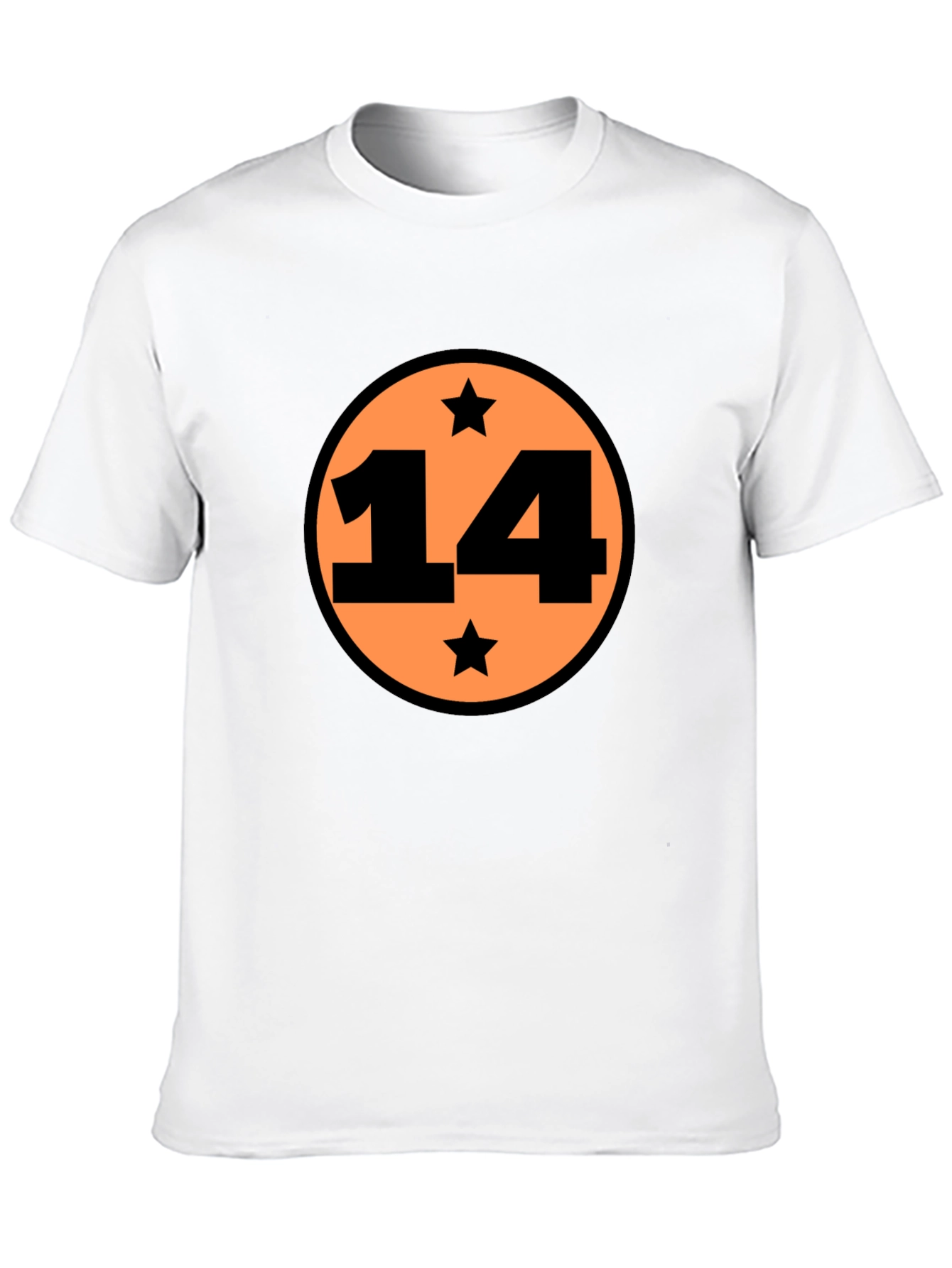 Dragonball Inspired Black T-Shirt with Number 14 Design