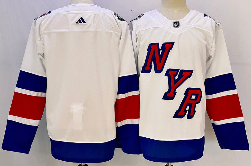 Men's New York Rangers White Blank Player Jerseys