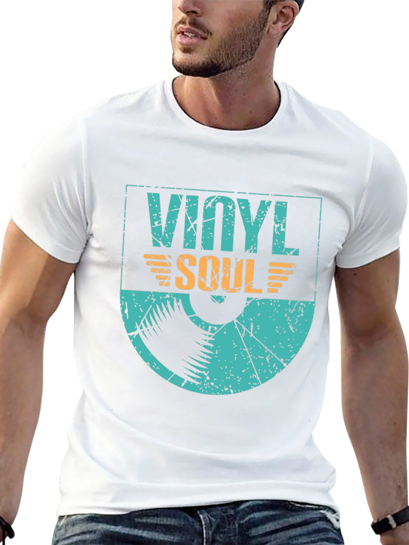 Vinyl Soul Graphic Tee - Retro Music Lover Shirt