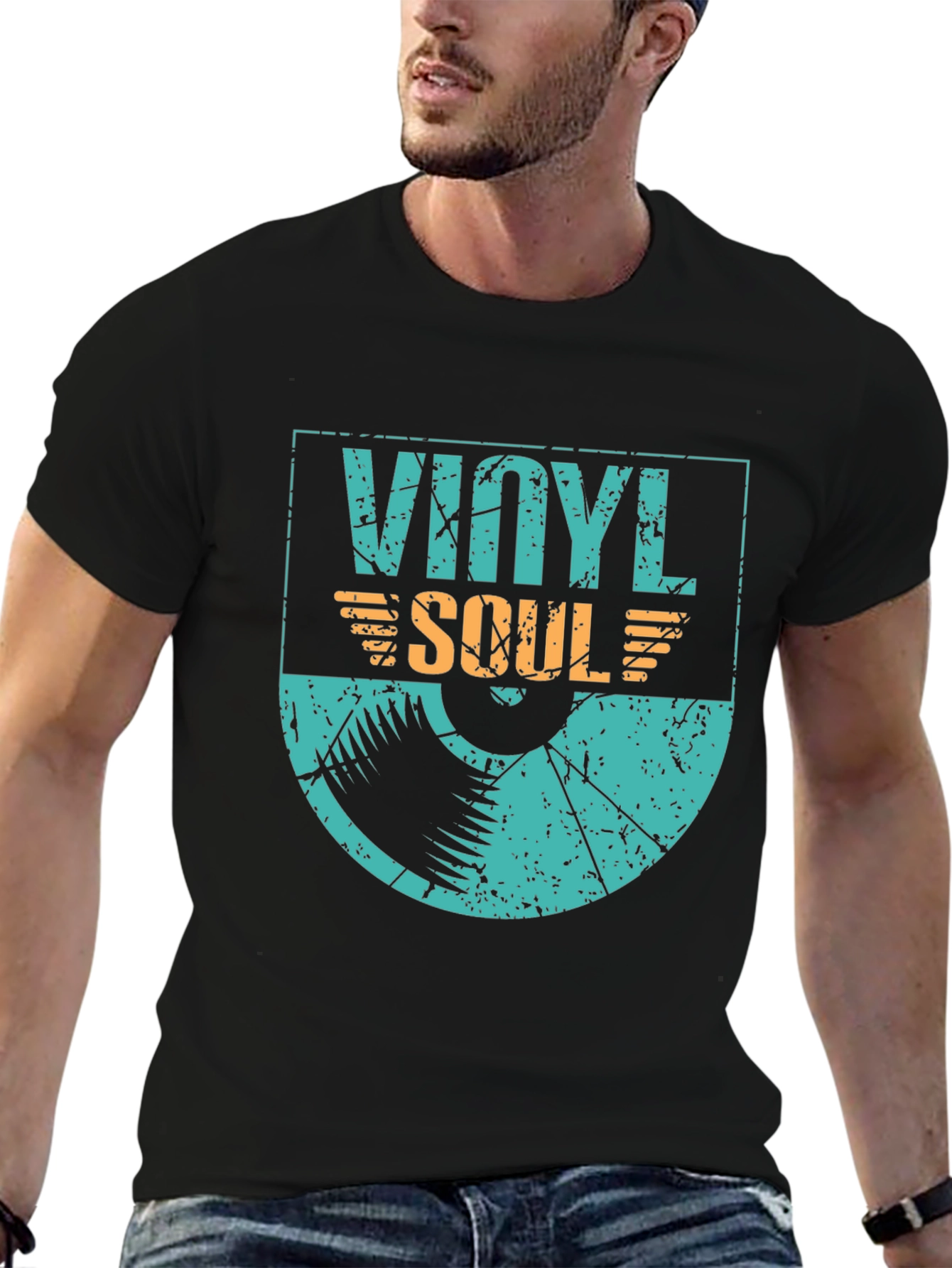 Vinyl Soul Graphic Tee - Retro Music Lover Shirt