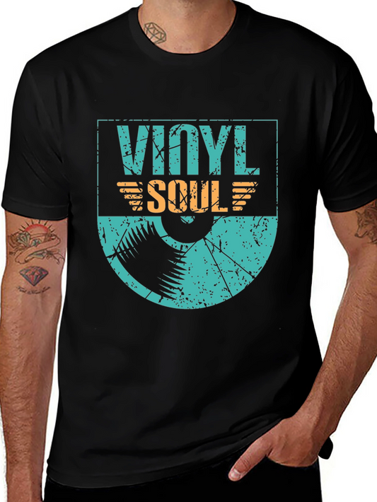 Vinyl Soul Graphic Tee - Retro Music Lover Shirt