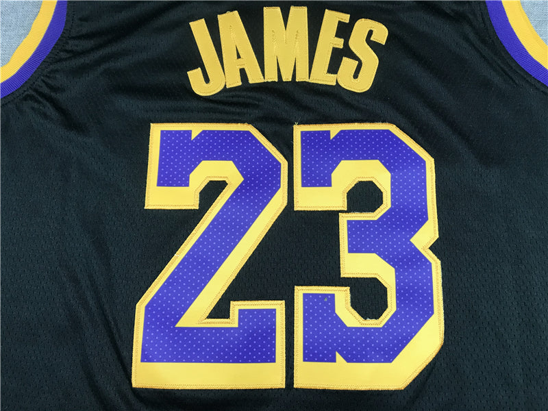 Men's Los Angeles Lakers LeBron James Black 2020/21 Swingman Player Jerseys