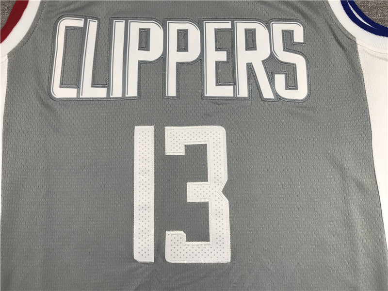 Men's LA Clippers Paul George Gray 2020/21 Swingman Jerseys - Earned Edition