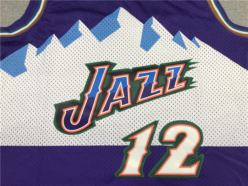 Men's Utah Jazz John Stockton Mitchell & Ness Purple 1996/97 Player Jerseys