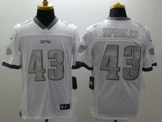 Men's Philadelphia Eagles Darren Sproles #43 White Game Jerseys