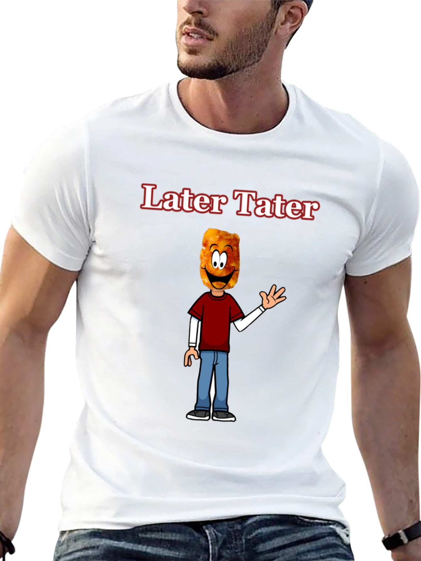 Later Tater Funny Graphic T-Shirt