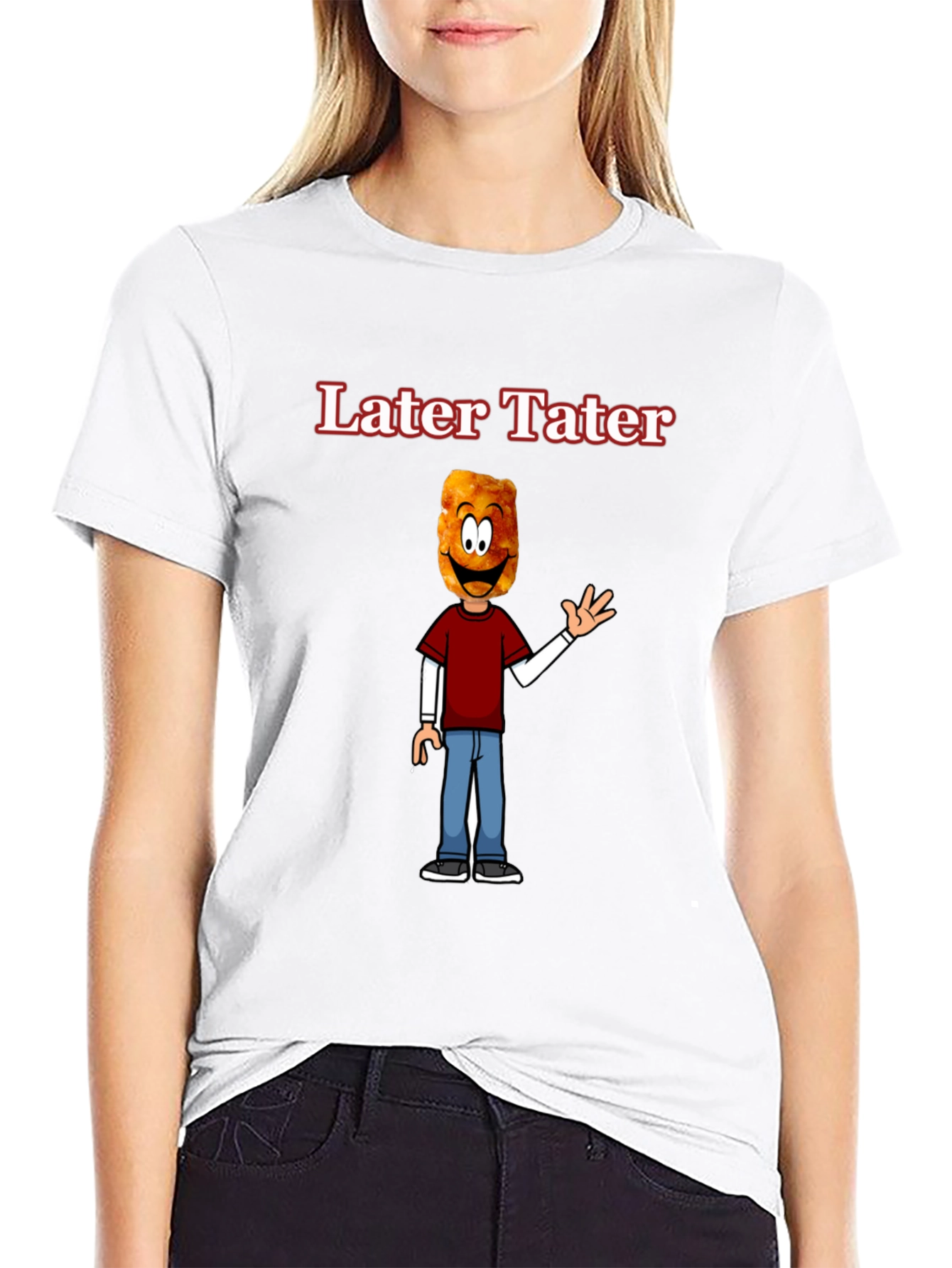 Later Tater Funny Graphic T-Shirt