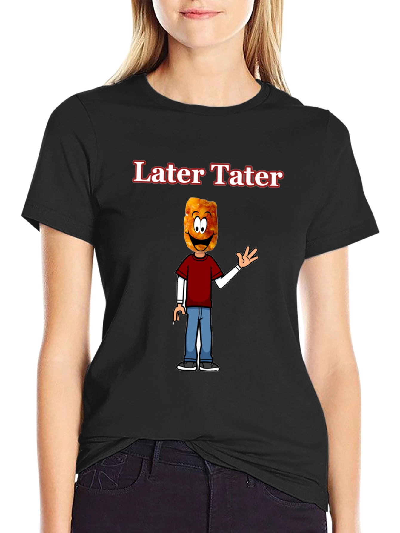 Later Tater Funny Graphic T-Shirt
