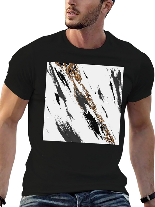 Abstract Art Black T-Shirt