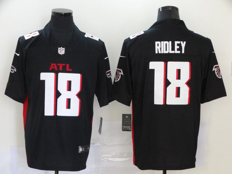 Men's Atlanta Falcons Calvin Ridley #18 Black Player Game Jerseys