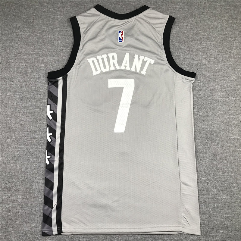 Men's Brooklyn Nets Kevin Durant Gray 2019 Fast Break Player Movement Jerseys