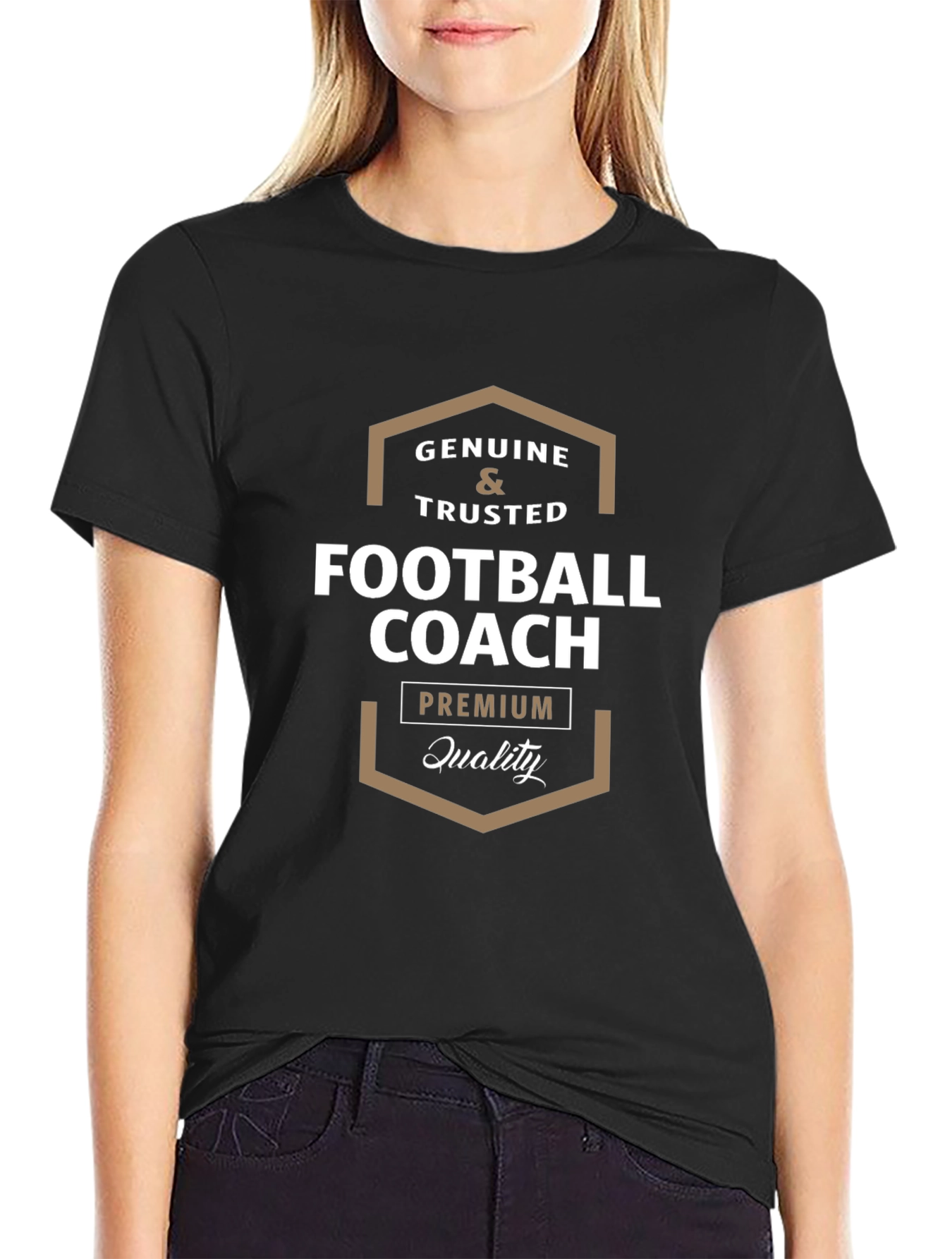 Genuine Football Coach Premium Quality T-Shirt