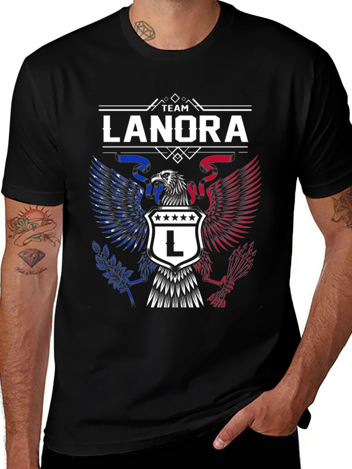 Team Lanora Eagle Crest Graphic Tee