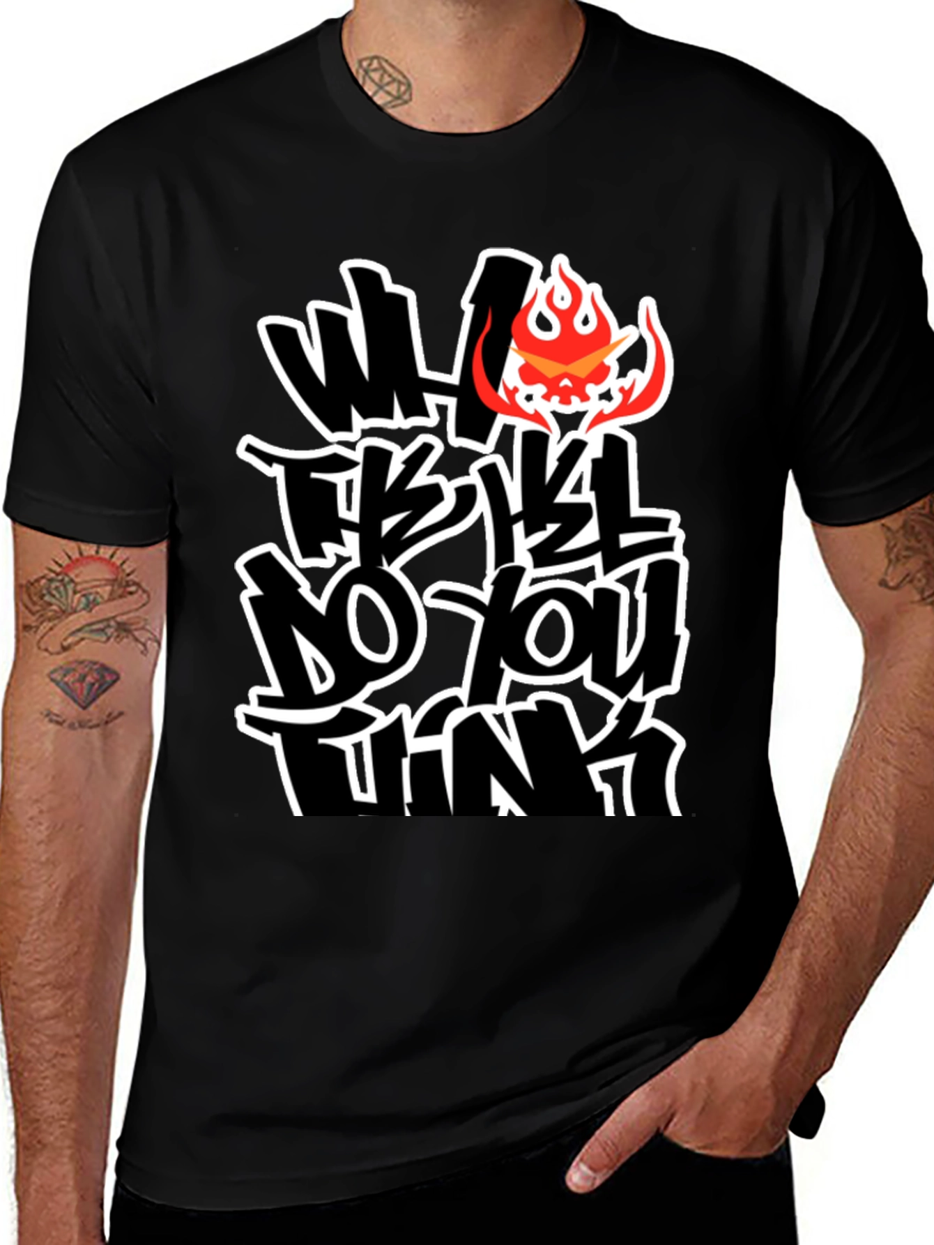 Bold Graphic Tee - What Do You Think?