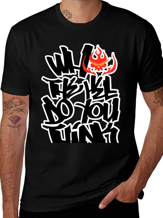 Bold Graphic Tee - What Do You Think?