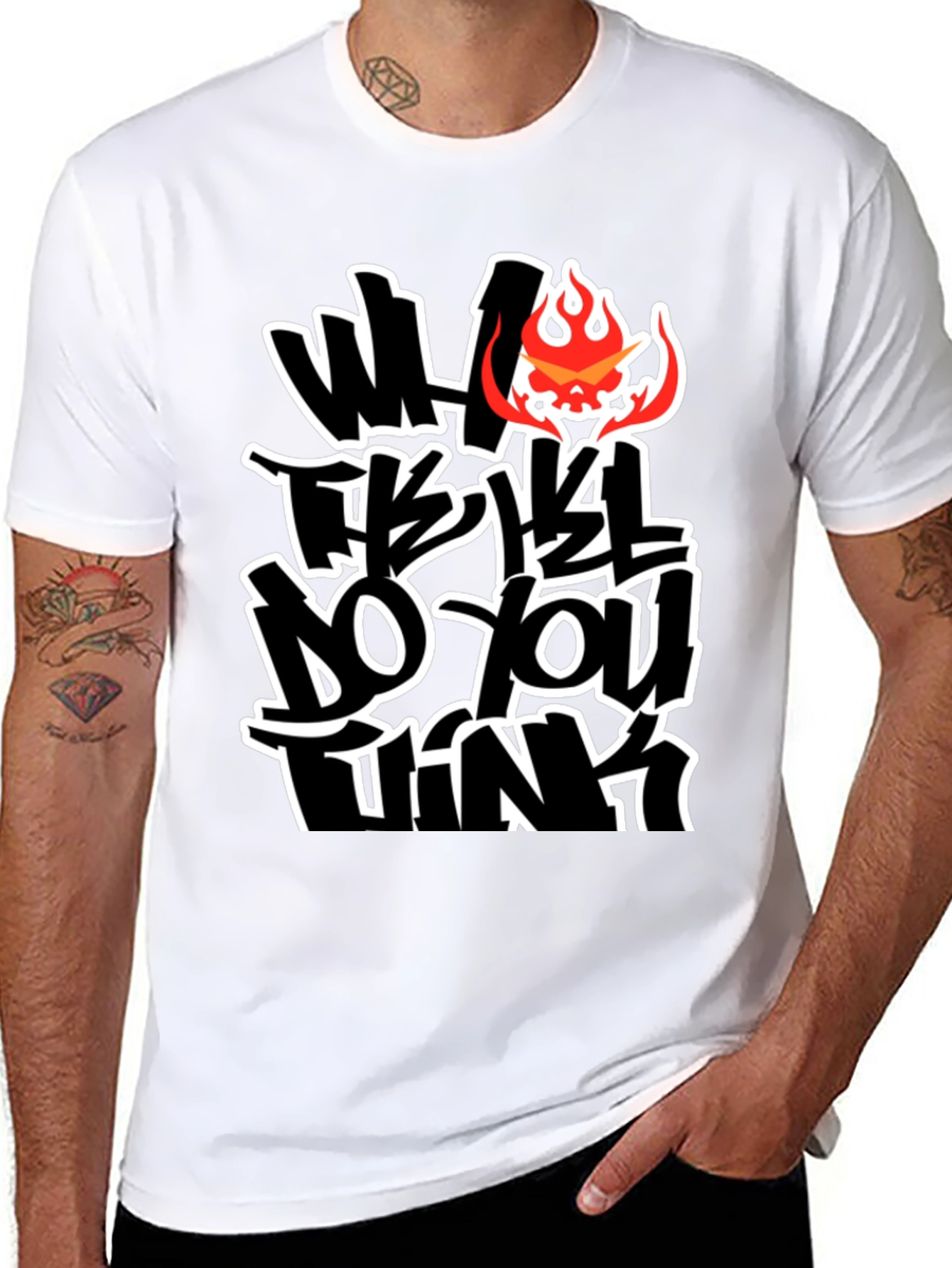 Bold Graphic Tee - What Do You Think?