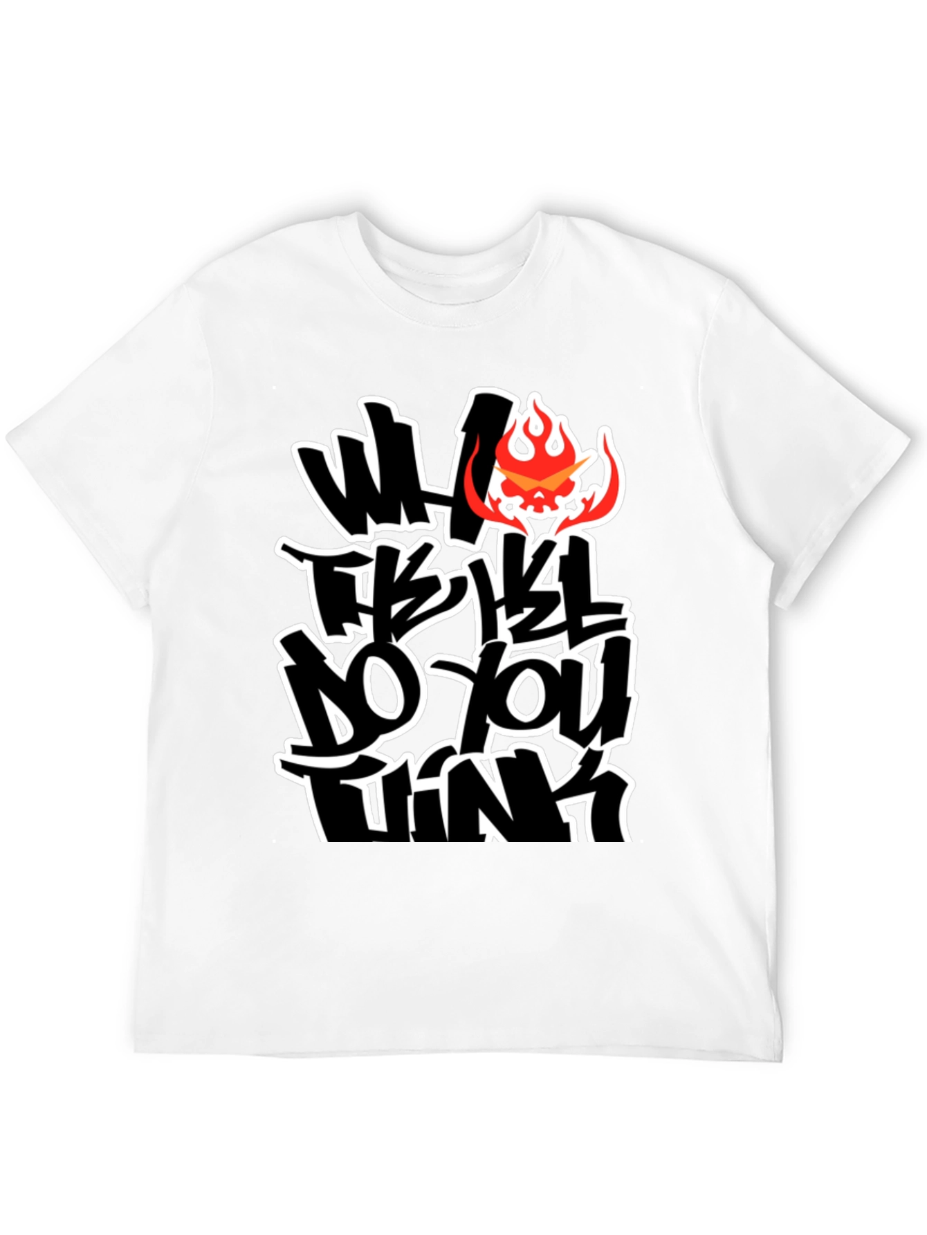 Bold Graphic Tee - What Do You Think?