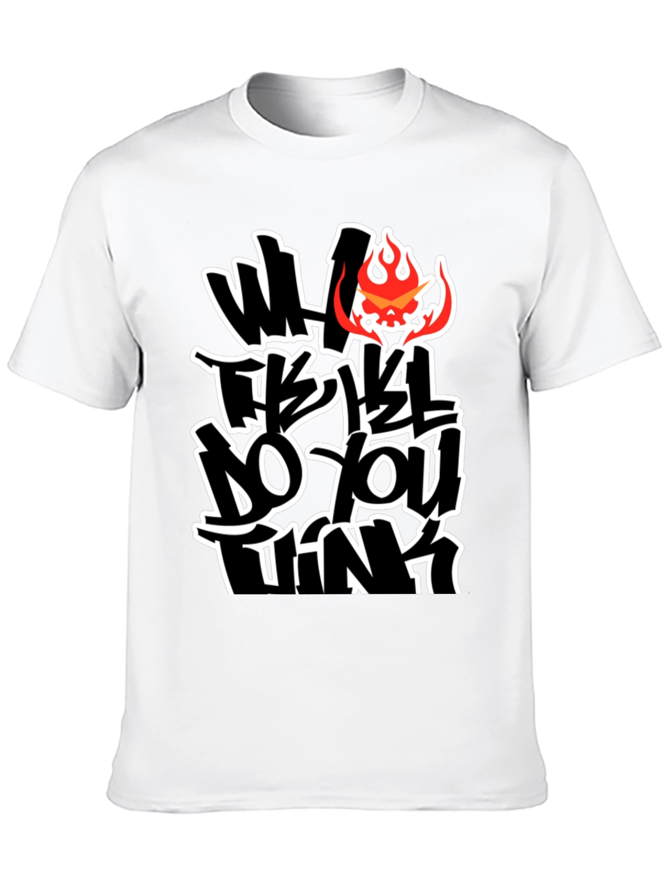 Bold Graphic Tee - What Do You Think?