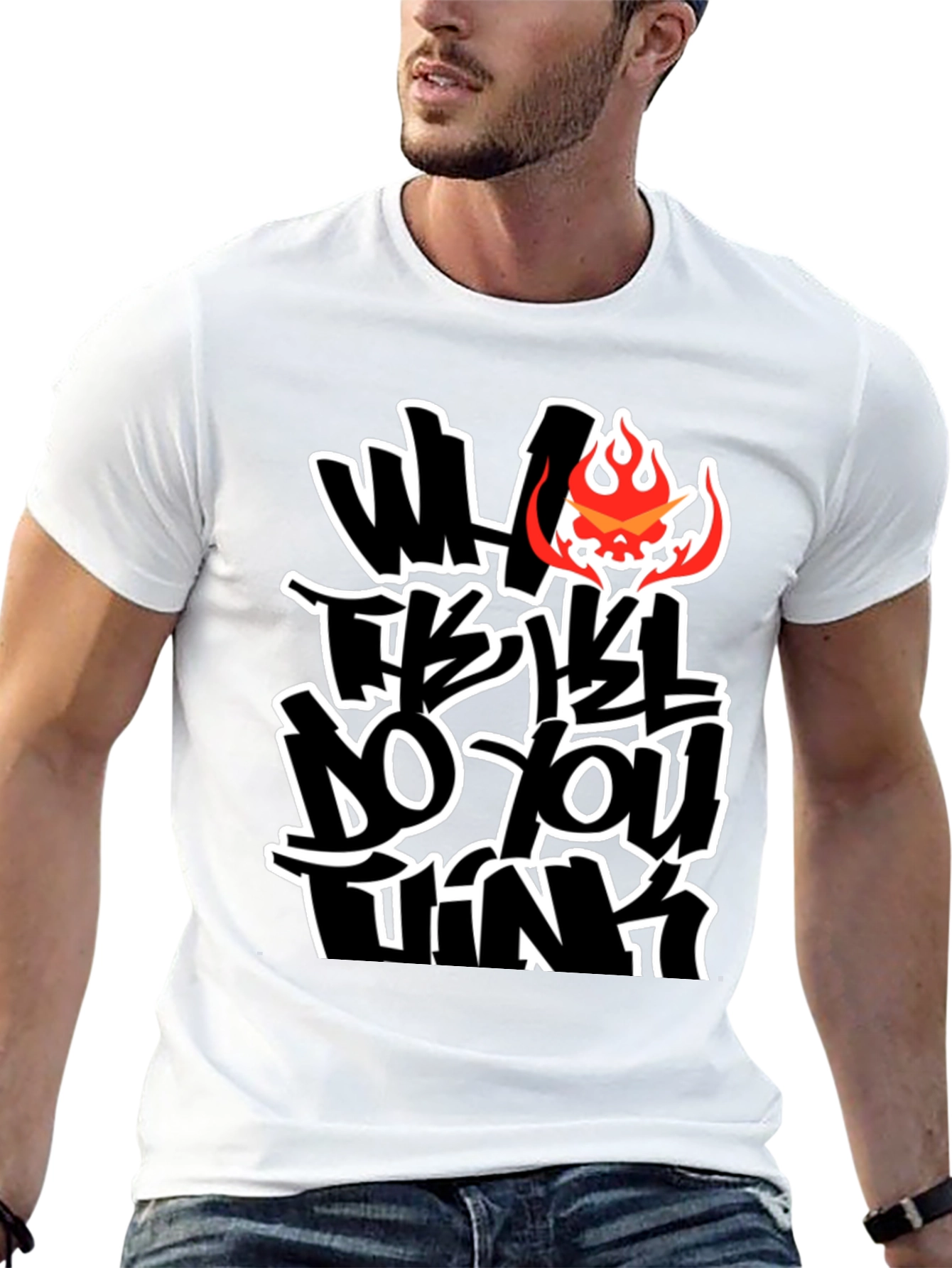 Bold Graphic Tee - What Do You Think?