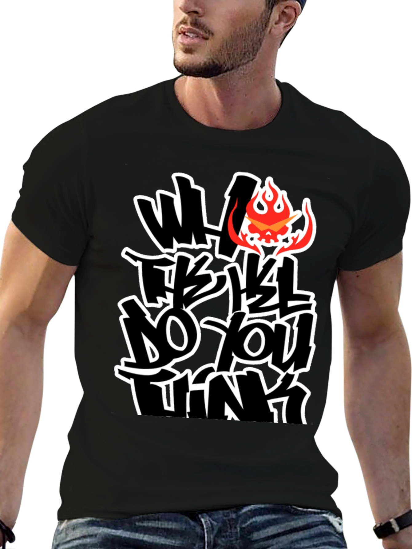 Bold Graphic Tee - What Do You Think?