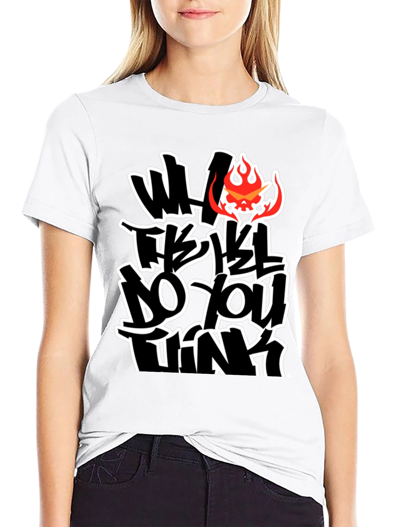 Bold Graphic Tee - What Do You Think?