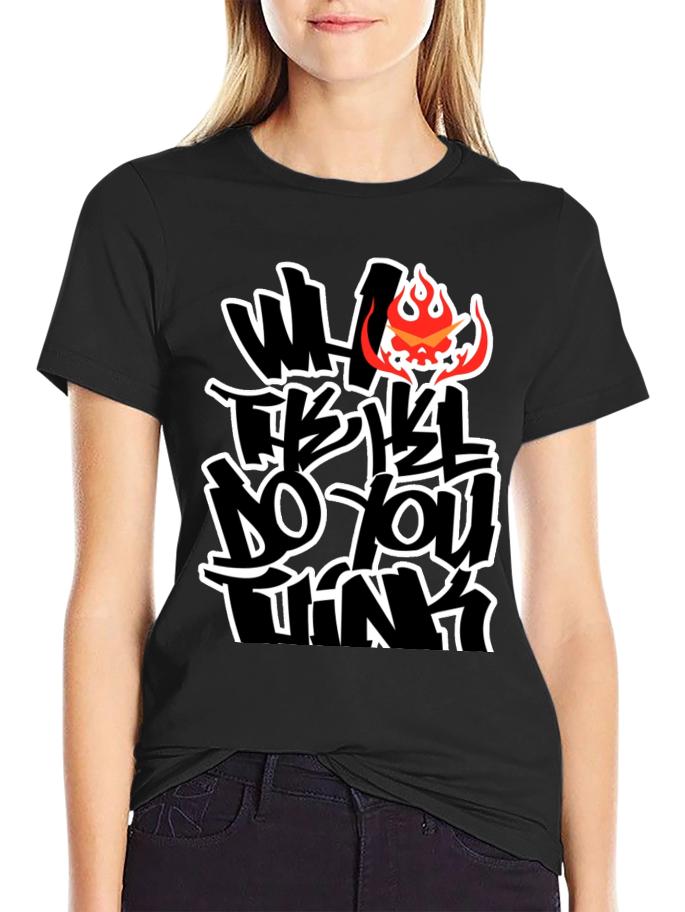 Bold Graphic Tee - What Do You Think?