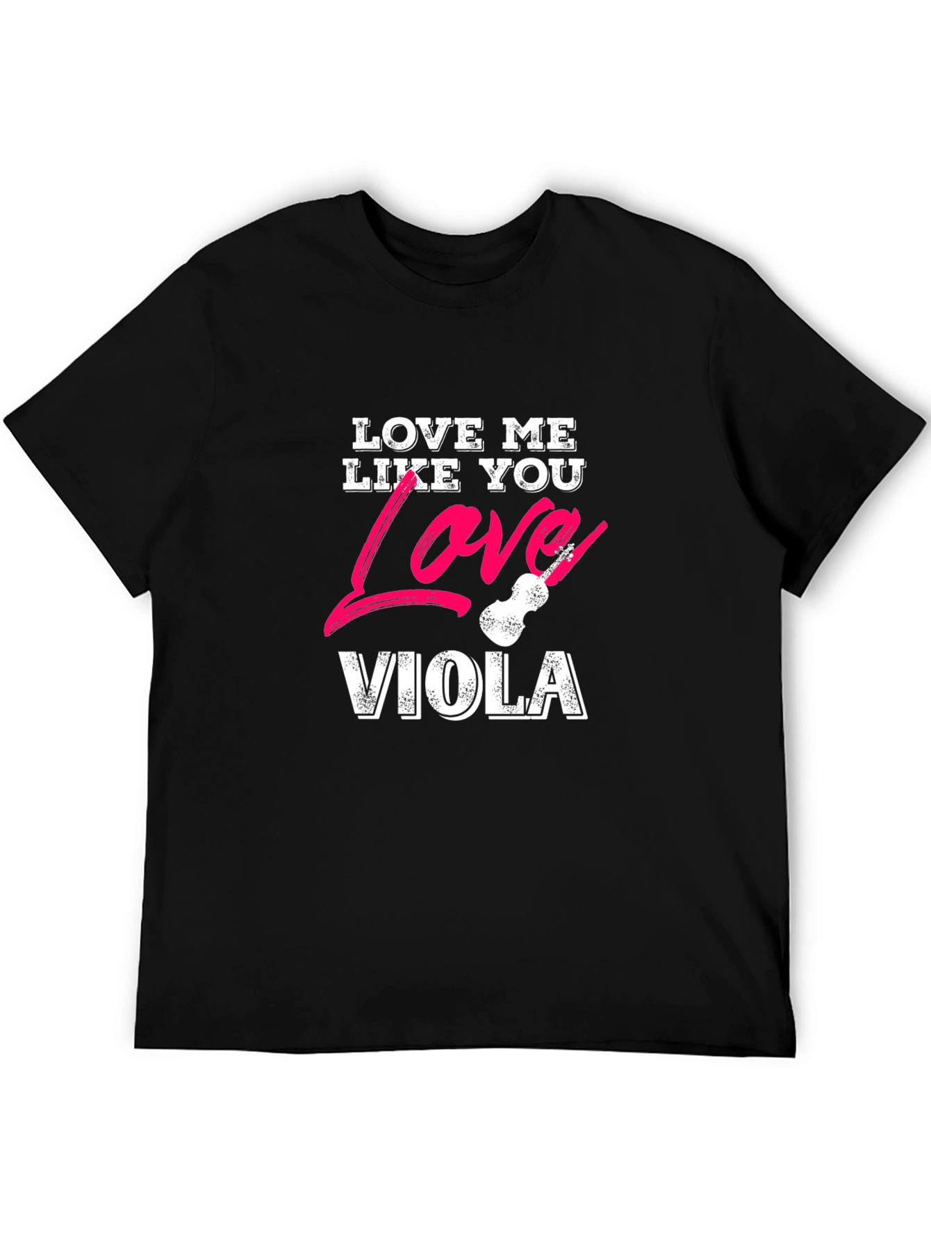 Love Viola Black Graphic T-Shirt