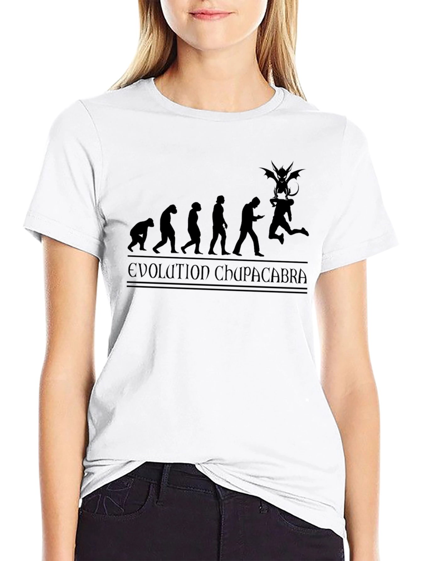 Evolution Chupacabra Black Graphic Tee