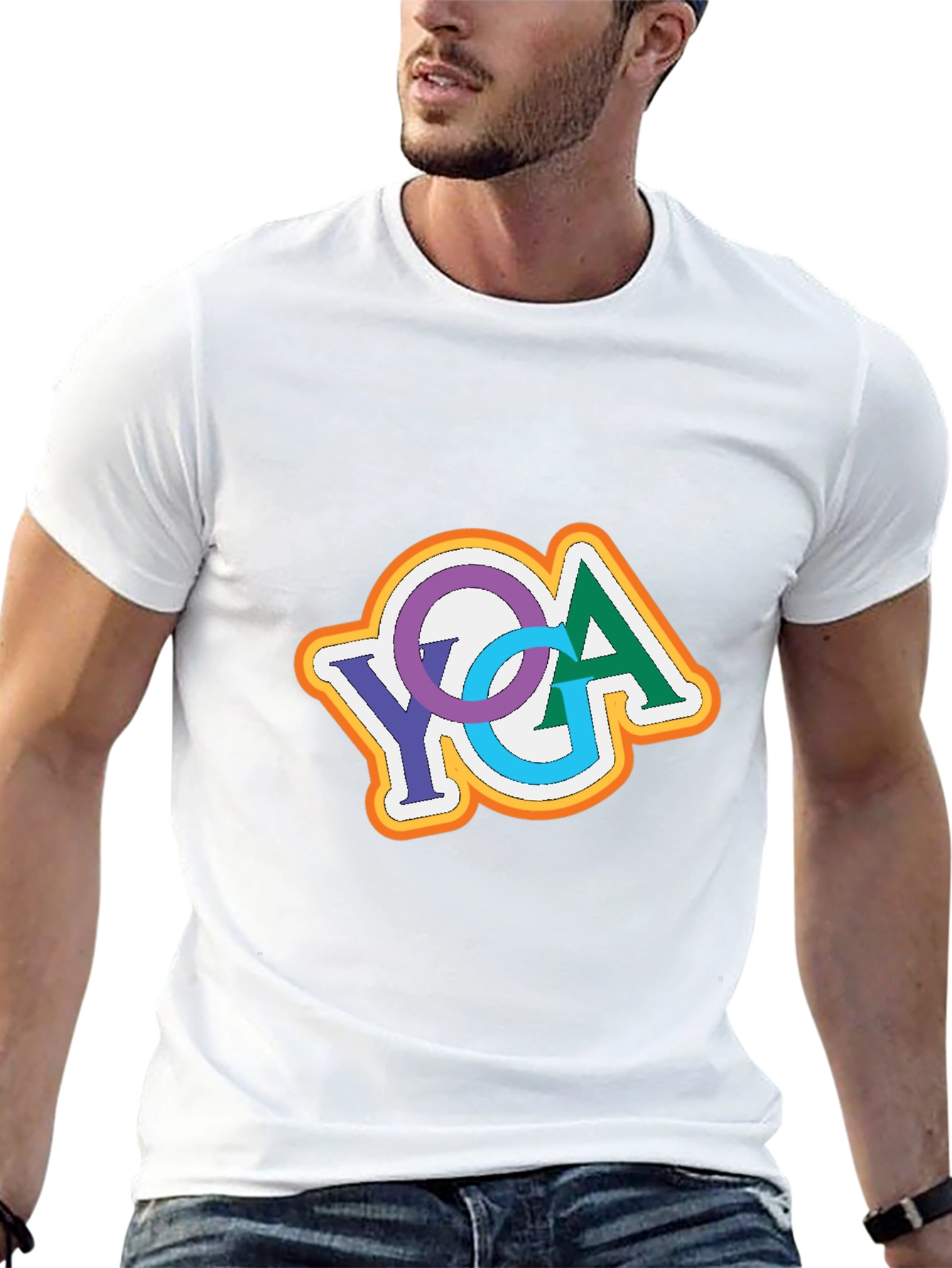 YGA Retro Design Black T-Shirt