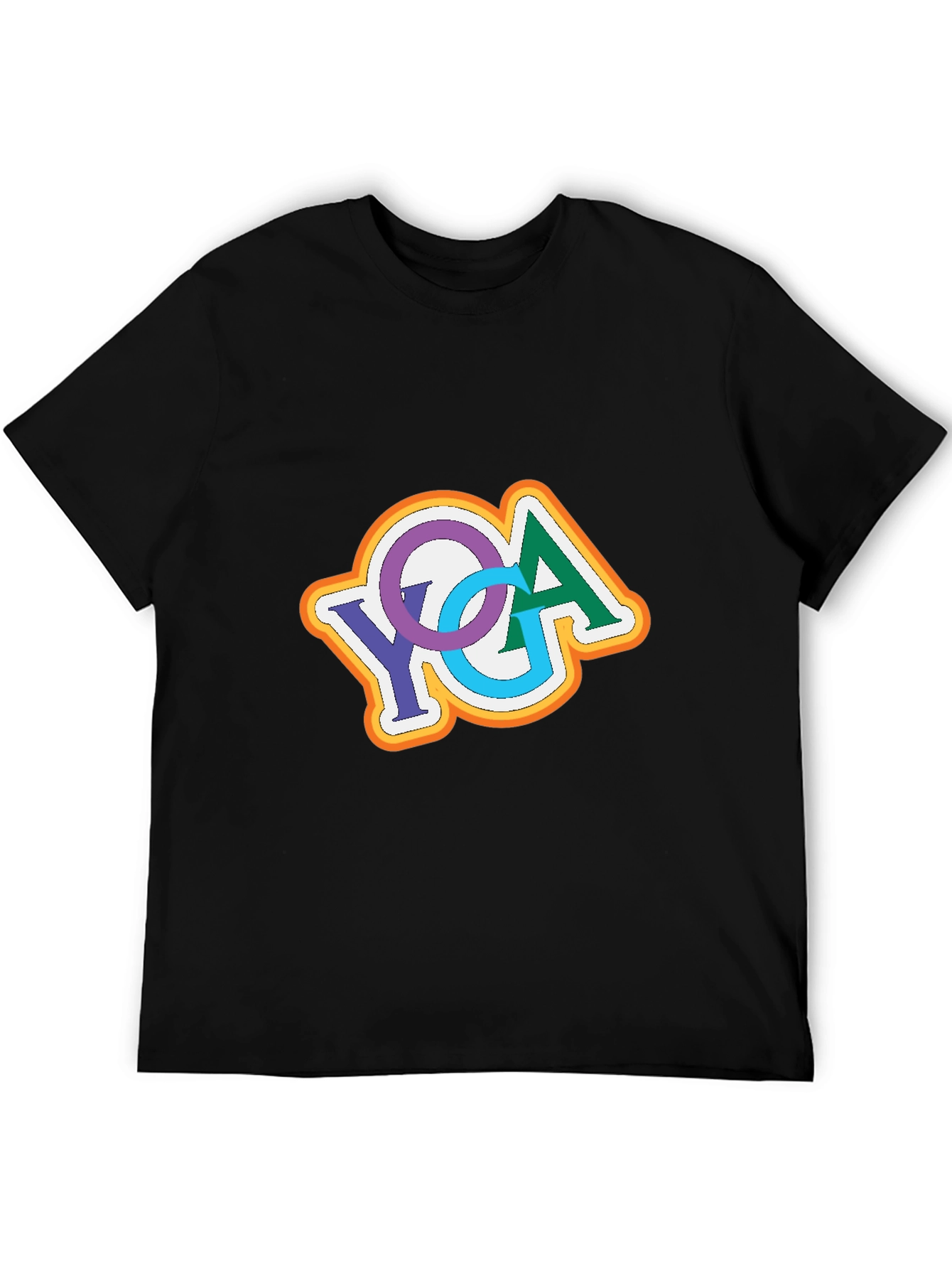 YGA Retro Design Black T-Shirt
