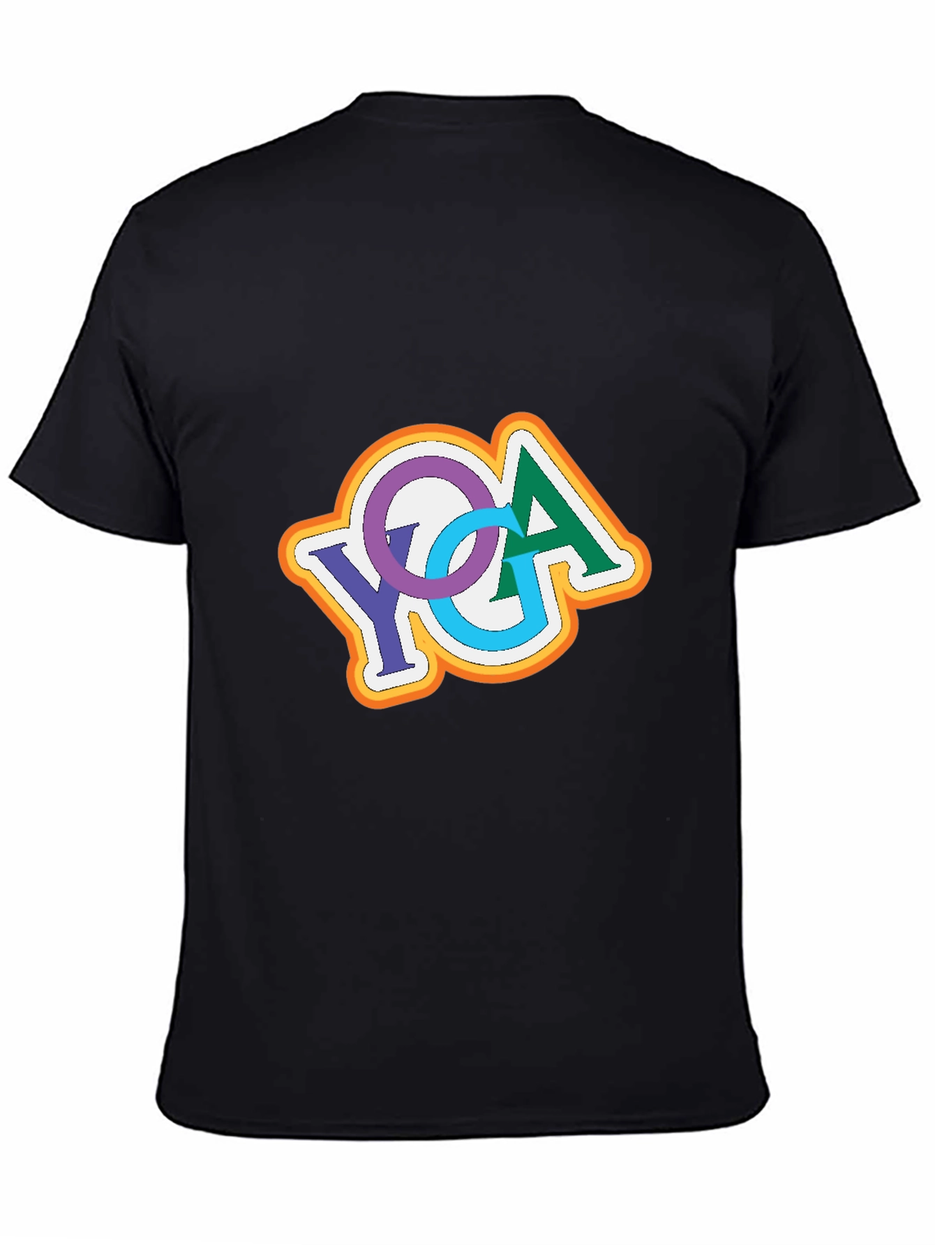 YGA Retro Design Black T-Shirt