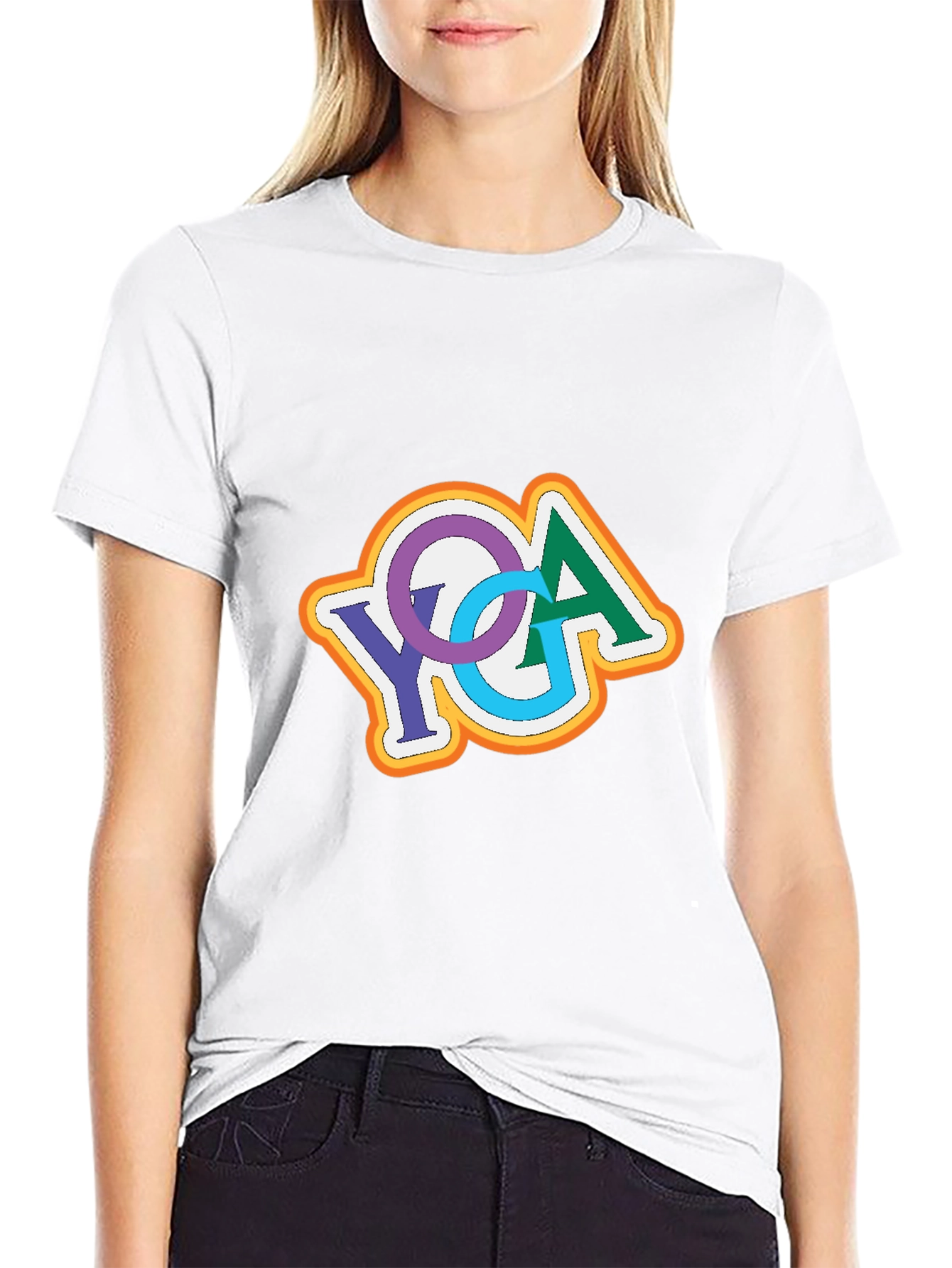 YGA Retro Design Black T-Shirt