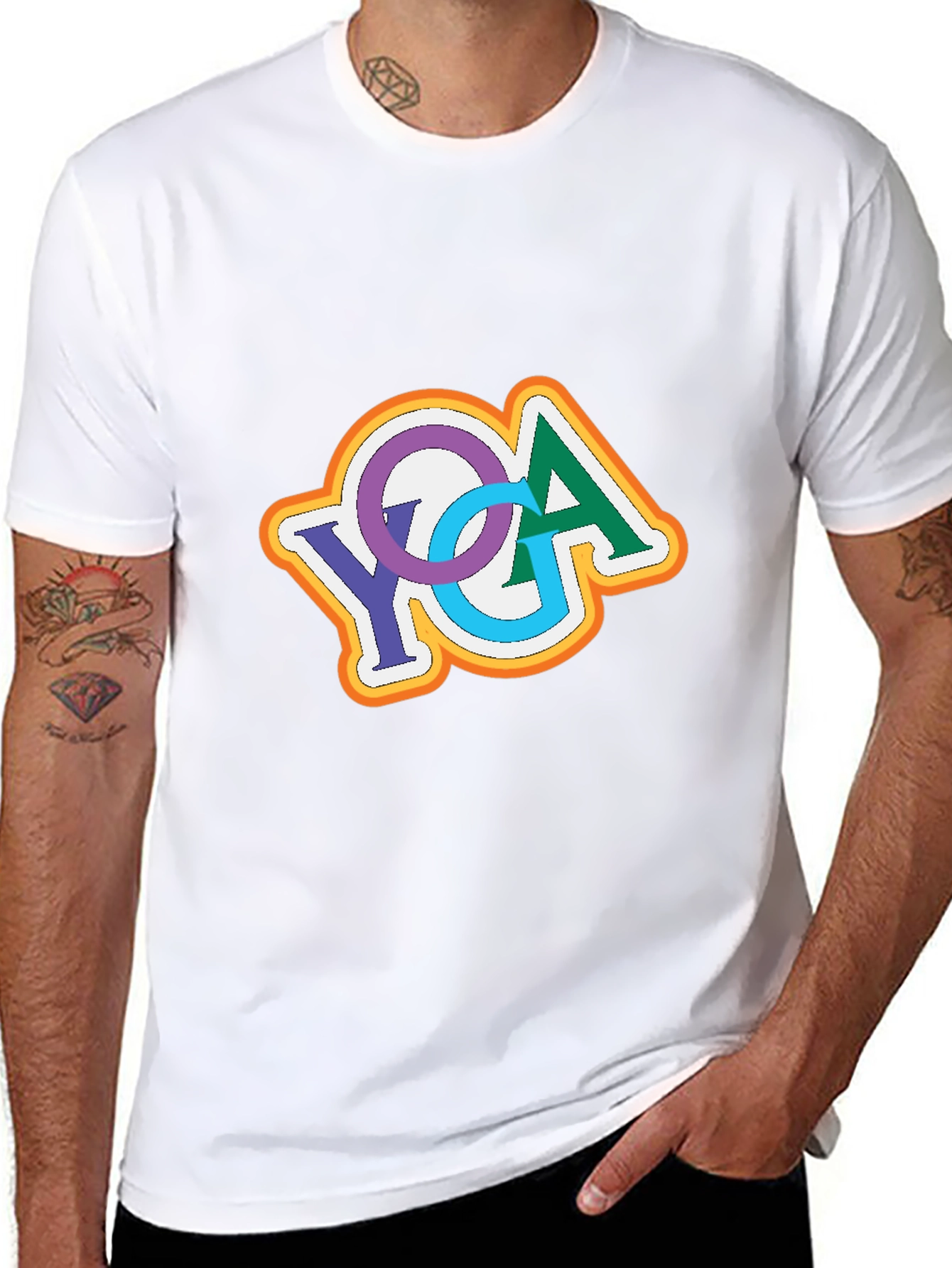 YGA Retro Design Black T-Shirt
