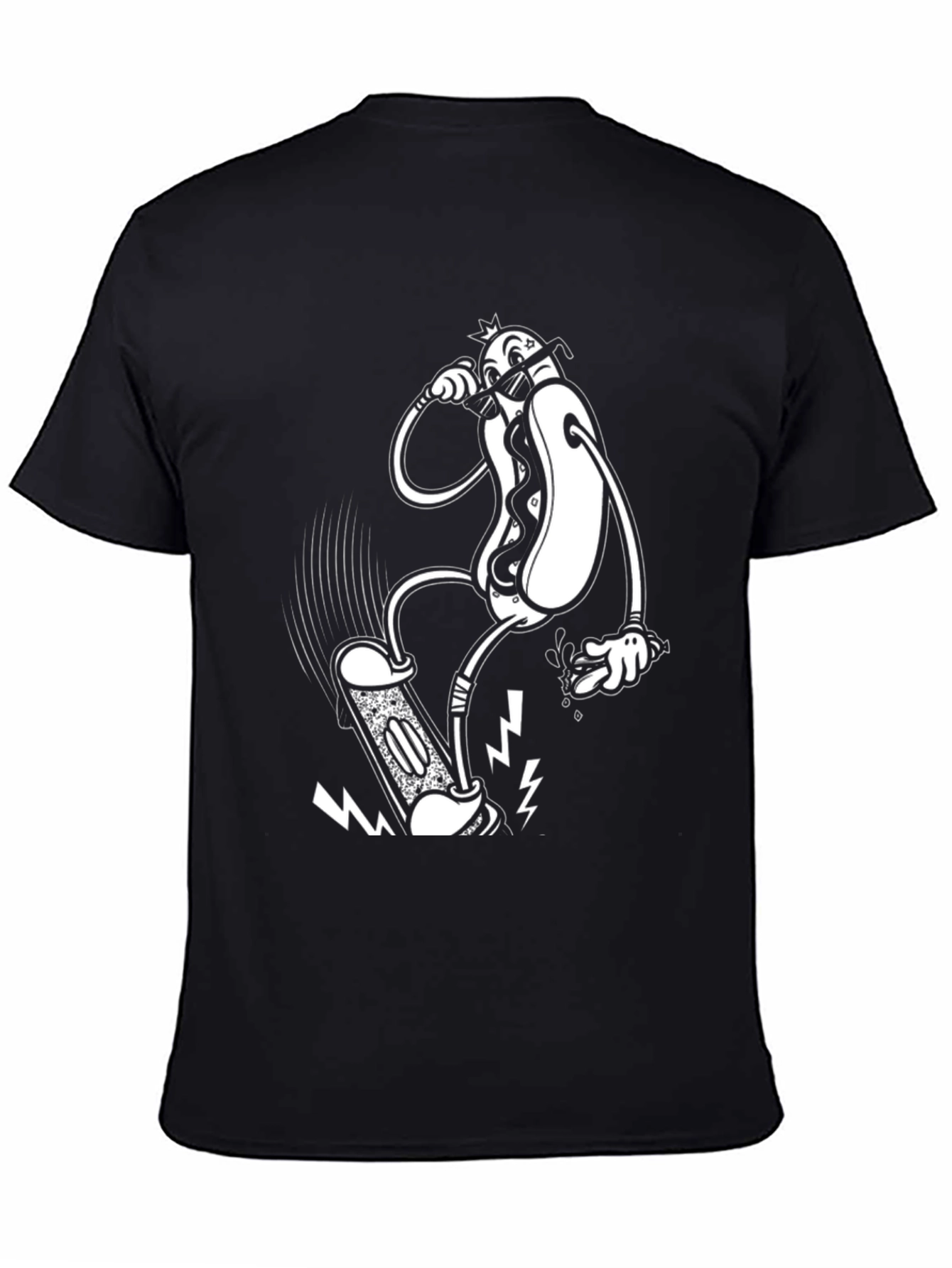 Hot Dog Skateboard T-Shirt - Cool Graphic Tee
