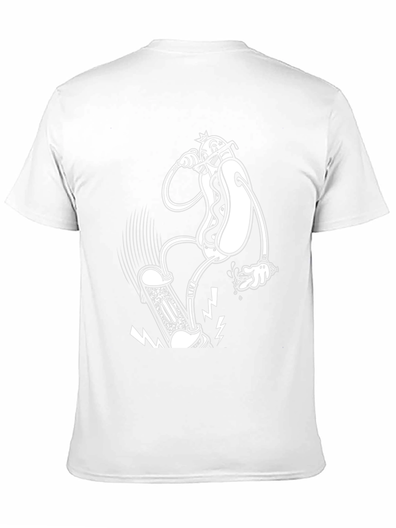 Hot Dog Skateboard T-Shirt - Cool Graphic Tee