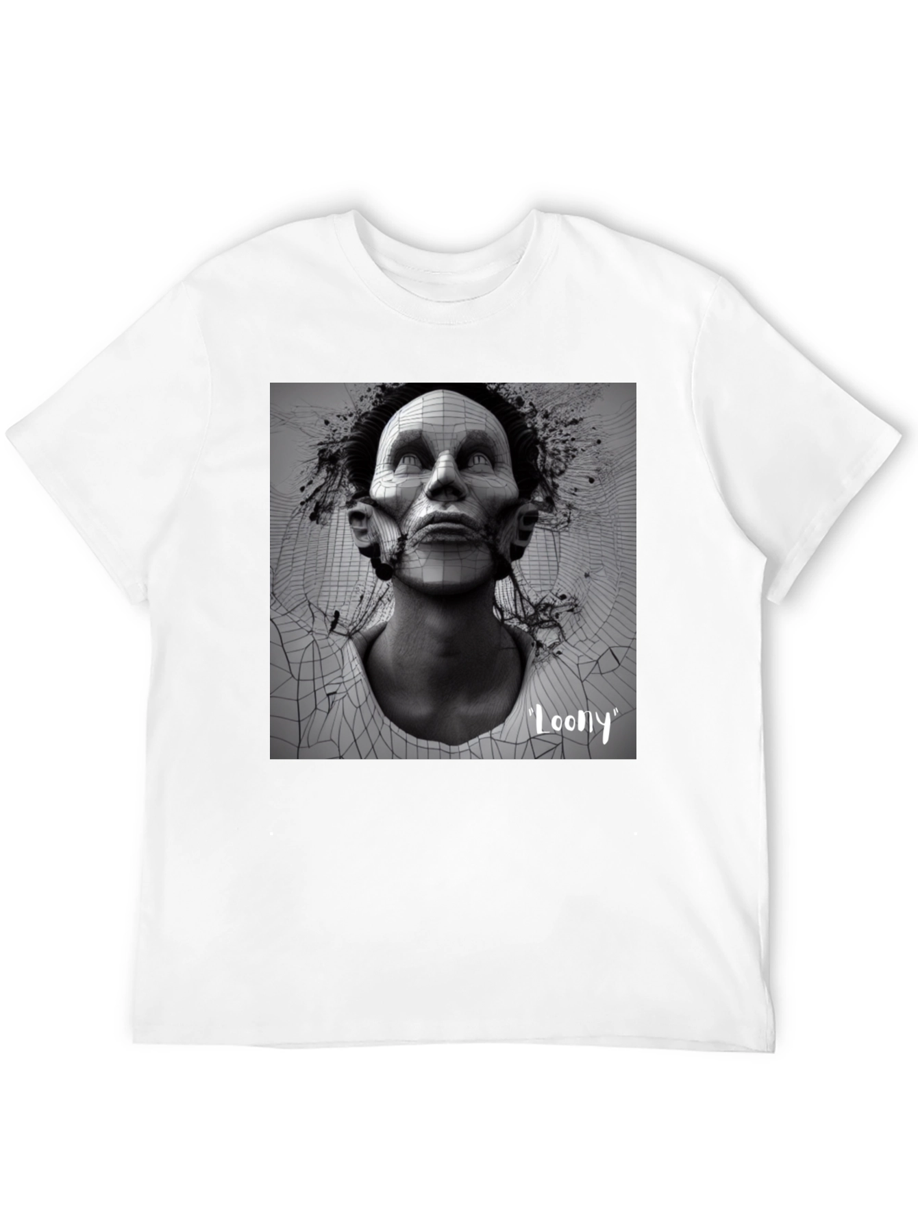 Edgy Loony Graphic Print Black T-Shirt