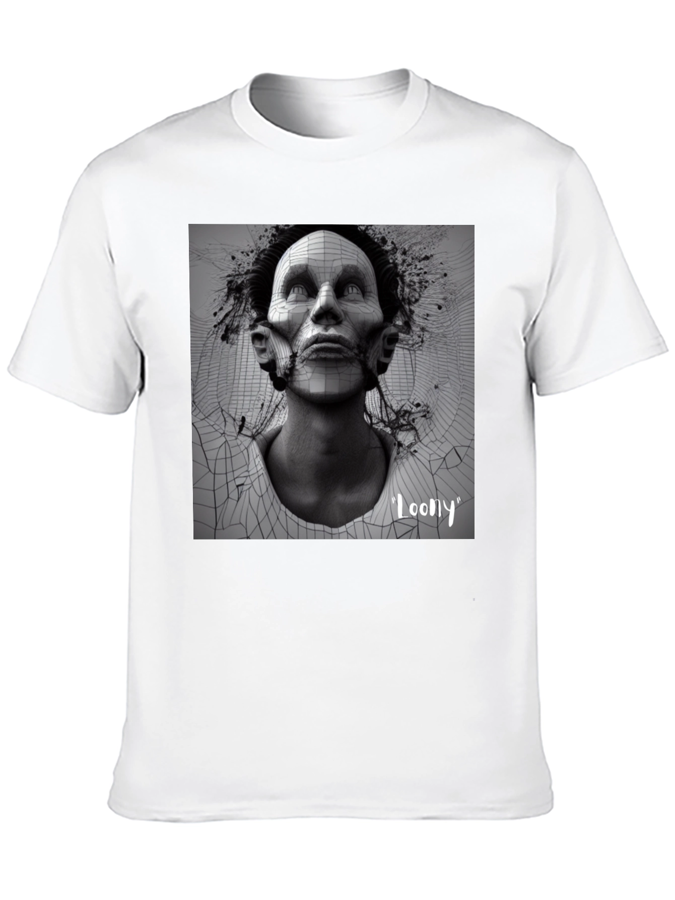 Edgy Loony Graphic Print Black T-Shirt