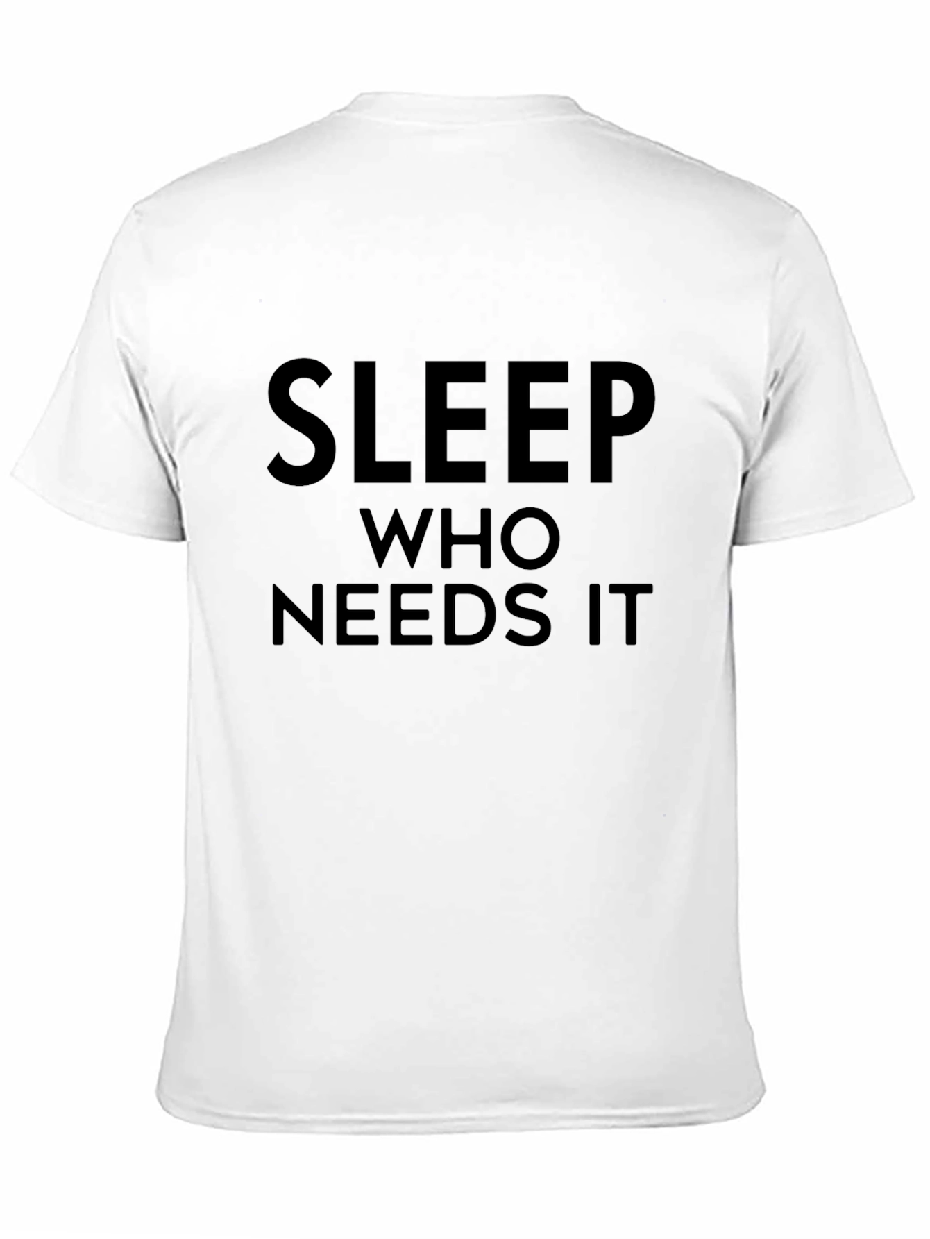 Sleep Who Needs It Black Graphic Tee
