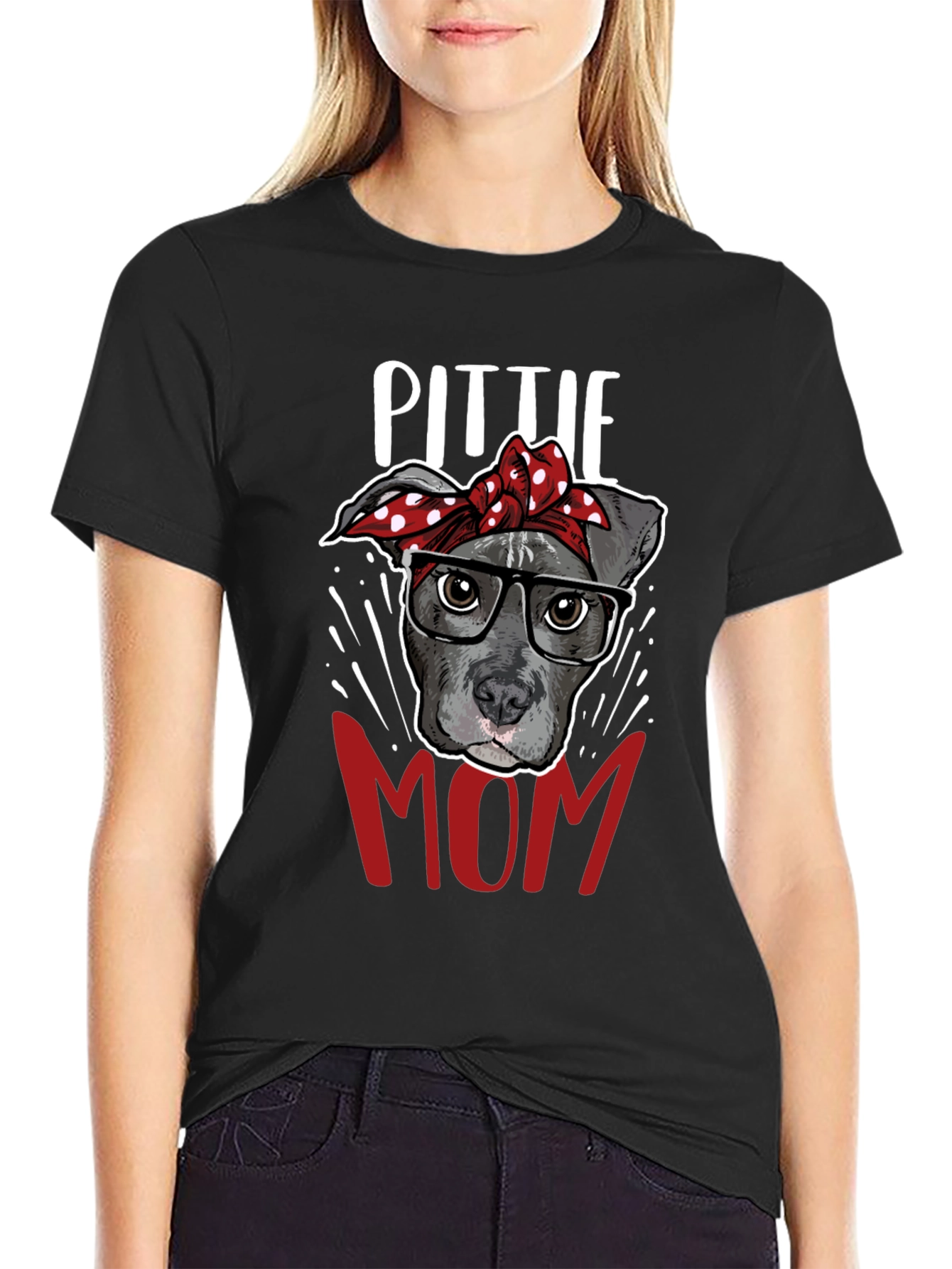 Pitbull Mom T-Shirt - Dog Lover Tee