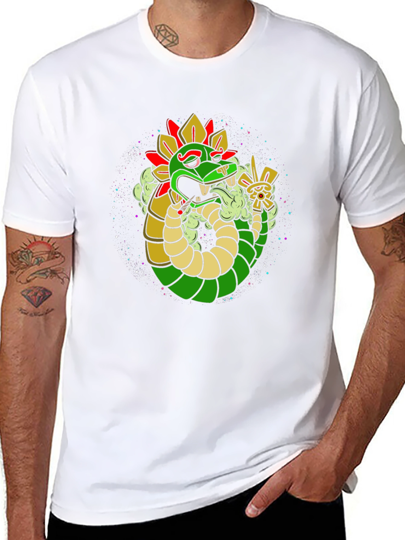 Aztec Serpent Tee - Cool Graphic T-Shirt