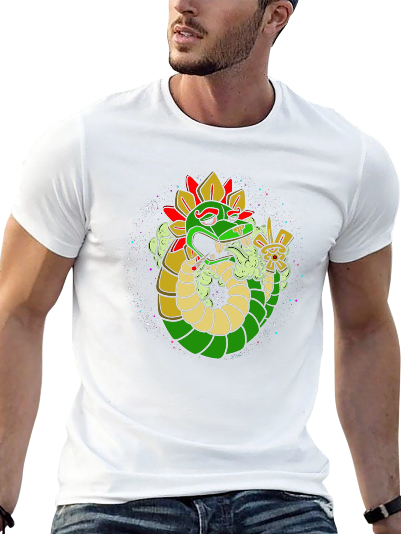 Aztec Serpent Tee - Cool Graphic T-Shirt