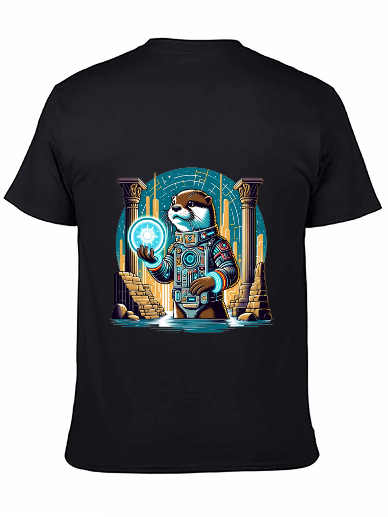 Astronaut Otter Graphic T-Shirt