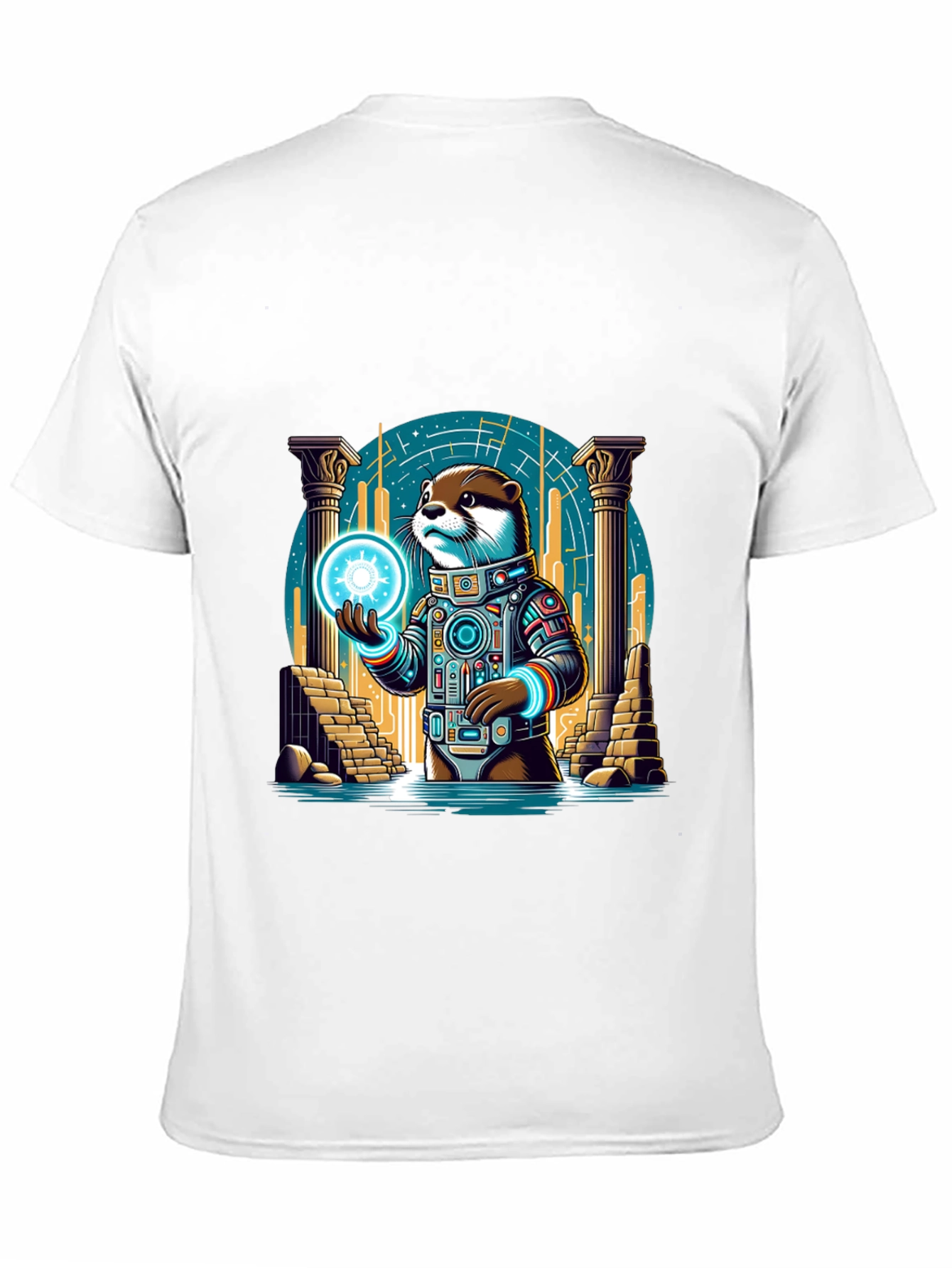 Astronaut Otter Graphic T-Shirt