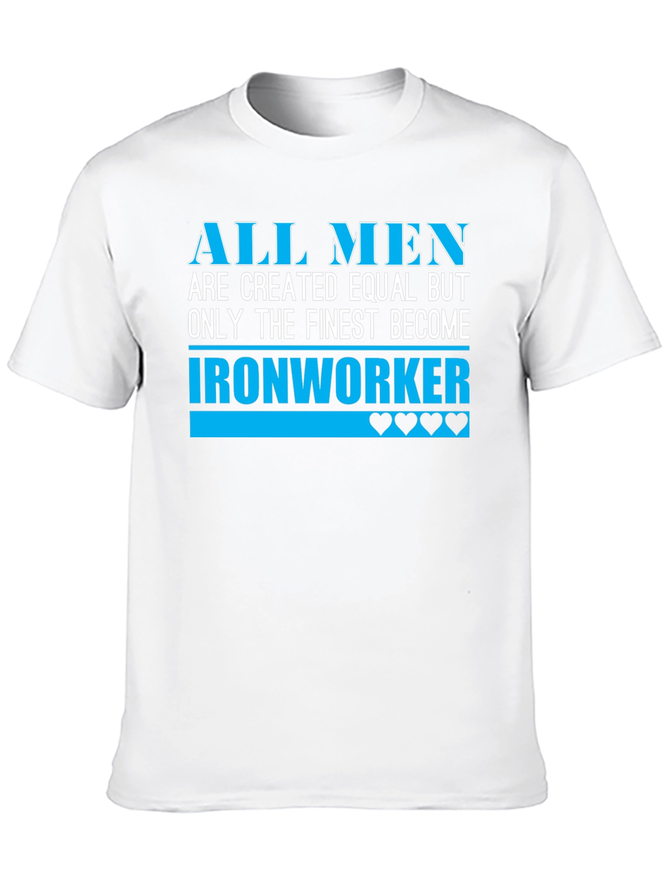 Finest Ironworker T-Shirt - Black Crew Neck Tee