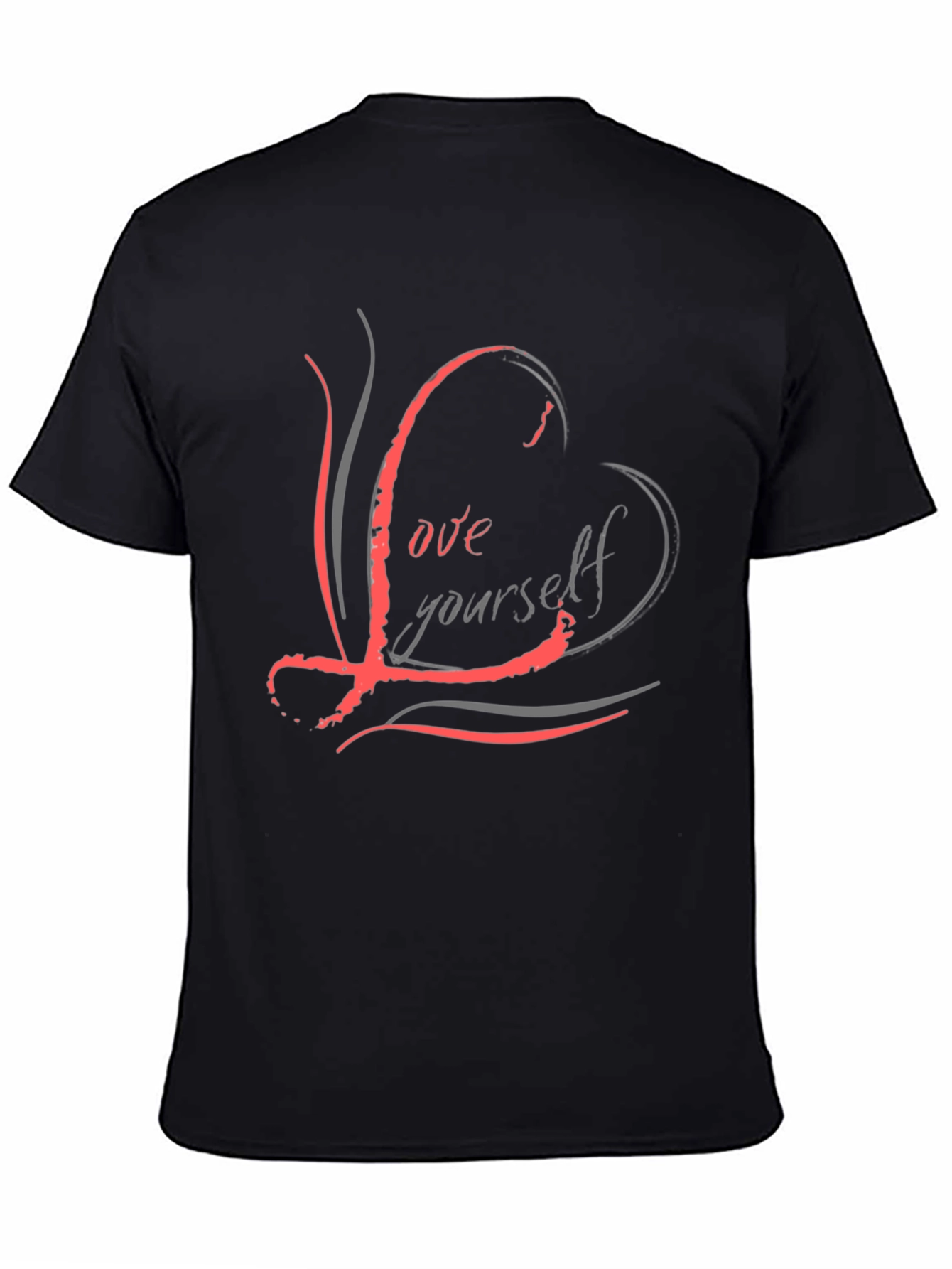 Love Yourself Graphic Black T-Shirt